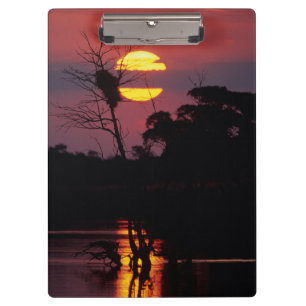 Carpeta De Pinza Río Sabi al atardecer, Parque Nacional Kruger