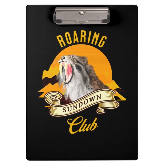 Carpeta De Pinza Roaring Sundown Club Sabertooth Tiger (Anverso)