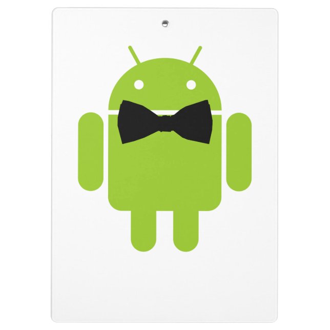 Carpeta De Pinza Robot Android Verde Aneumático Formal (Reverso)