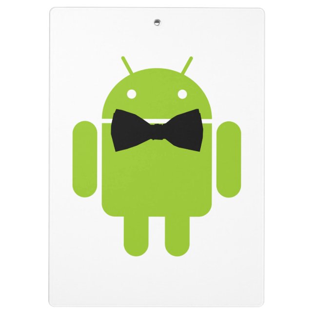 Carpeta De Pinza Robot para Android Verde Aneumático Formal (Reverso)