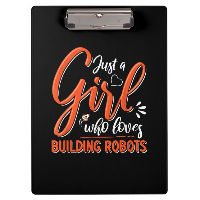 Carpeta De Pinza Robotics Engineer Robot Lover Chica Rob (Anverso)