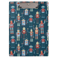 Robots vintage de estilo retro de los años 50