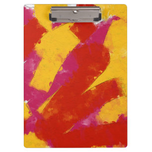 Carpeta De Pinza Rojo, amarillo y rosa