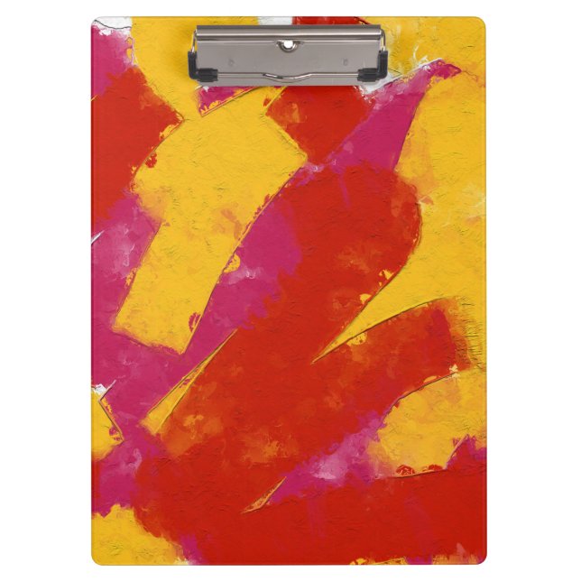 Carpeta De Pinza Rojo, amarillo y rosa (Anverso)