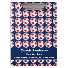 Carpeta De Pinza Rojo, blanco y azul, nombre, entrenador de agradec