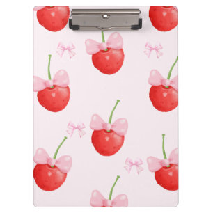 Carpeta De Pinza rojo cereza y rosa de vuelta a la escuela