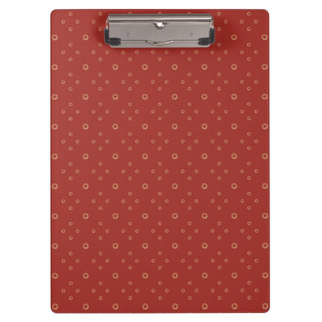 Carpeta De Pinza Rojo | Zinnia Dorada Sol (Anverso)
