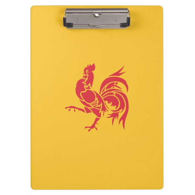 Carpeta De Pinza Rooster Rojo (Bandera de Valonia) (Anverso)