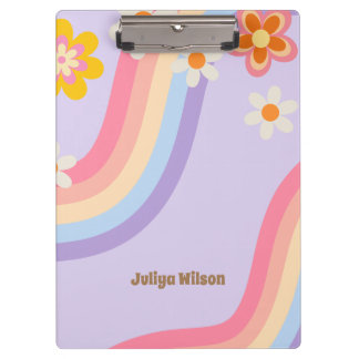 Carpeta De Pinza Ropa arcoiris retro