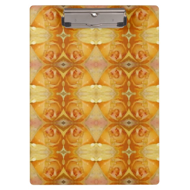 Carpeta De Pinza Rosa amarillo Ikat (Anverso)