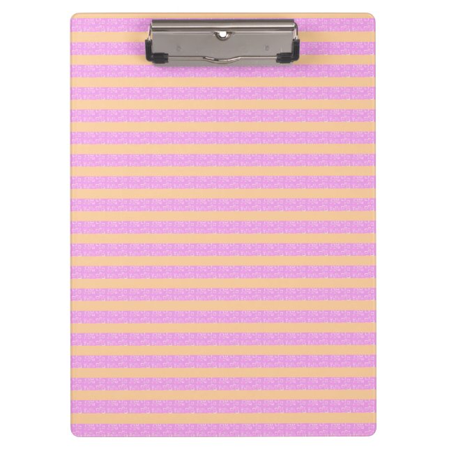 Carpeta De Pinza Rosa geométrico  (Anverso)