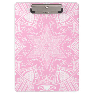 Carpeta De Pinza Rosa Mandala