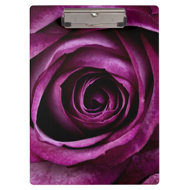 Carpeta De Pinza Rosa Morada Oscura Elegante (Anverso)