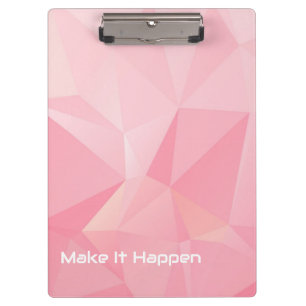 Carpeta De Pinza Rosa Pastel Motivacional Oficina Escolar Lindo