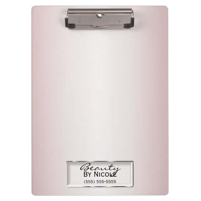 Carpeta De Pinza Rosa rosa brillante Glam Marble moderno personaliz (Anverso)