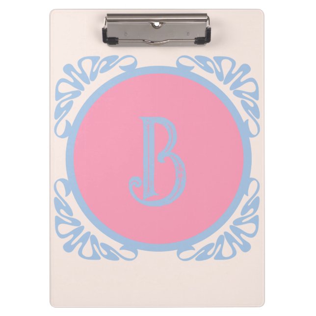 Carpeta De Pinza Rosa y azul personalizado  (Anverso)