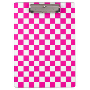 Carpeta De Pinza Rosa y blanco de neón bajo control