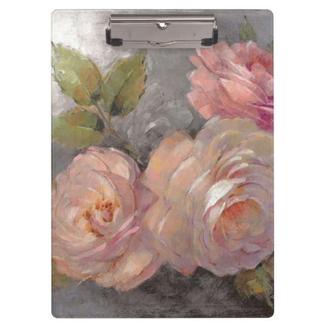 Carpeta De Pinza Rosas con gris (Anverso)
