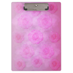 Carpeta De Pinza Rosas de acuarela PINK