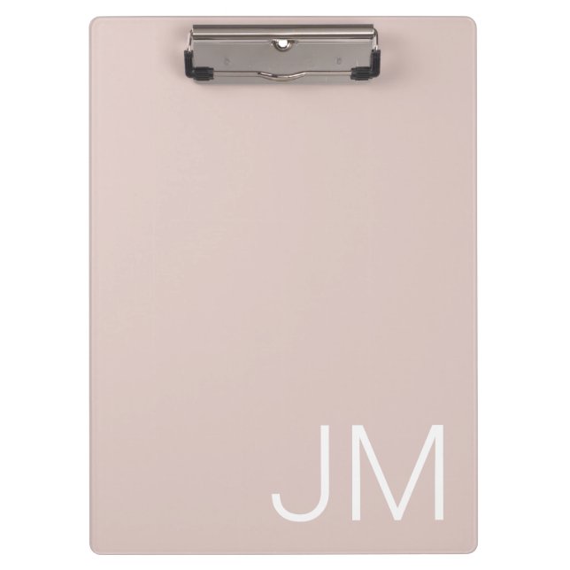 Carpeta De Pinza Rosas de moda iniciales monogramadas oversize (Anverso)