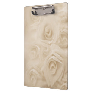 Carpeta De Pinza Rosas de Papel Sepia