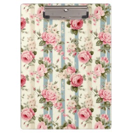 Carpeta De Pinza Rosas de Shabby Chic Vintage