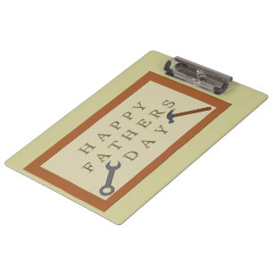 Carpeta De Pinza Rótulo de madera del Día del Padres