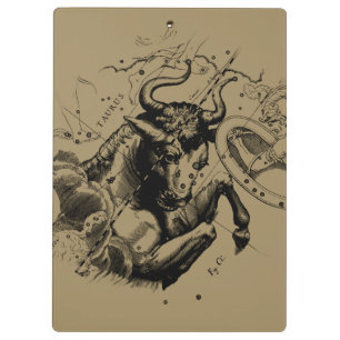 Carpeta De Pinza Rótulo Taurus Constellation Hevelius alrededor de