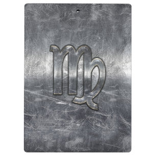 Carpeta De Pinza Rótulo Virgo Zodiac en estilo angustioso