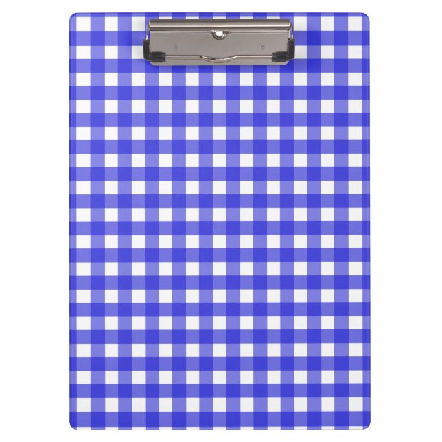 Carpeta De Pinza Royal blue gingham (Anverso)