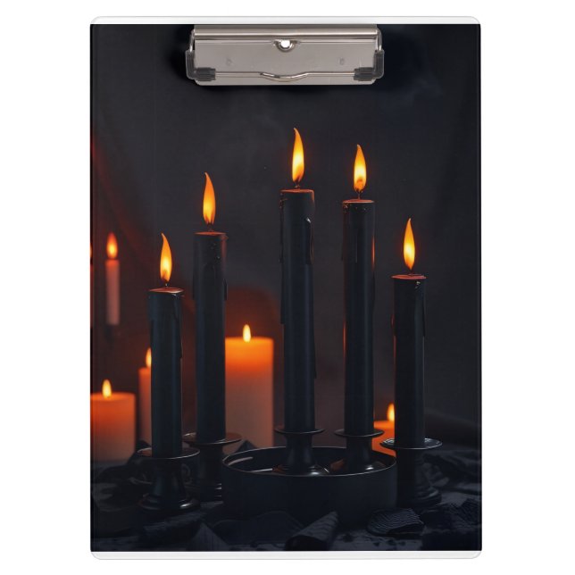 Carpeta De Pinza Royal Gothic Halloween Candle Clipboard (Anverso)