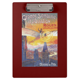 Carpeta De Pinza Ruán, Francia - piloto y avión