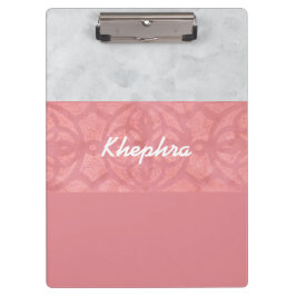 Carpeta De Pinza Ruddy Pink Batik Gray Water Name