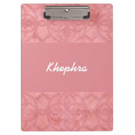 Carpeta De Pinza Ruddy Pink Batik Name
