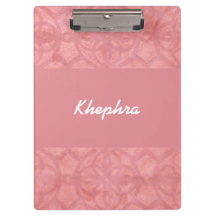 Carpeta De Pinza Ruddy Pink Batik Name