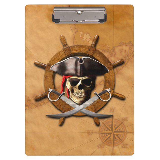 Carpeta De Pinza Rueda alegre del pirata de Rogelio (Anverso)