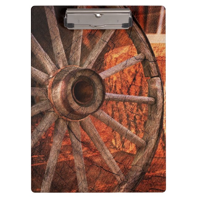 Carpeta De Pinza Rueda de vagón de época (Anverso)