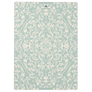 Carpeta De Pinza rústico, de menta, vintage, damasquinados, chic, 