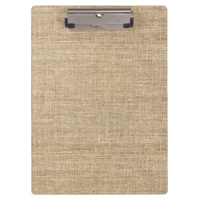 Carpeta De Pinza Rústico País Vintage Burlap (Anverso)