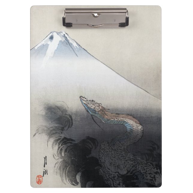 Carpeta De Pinza Ryu Shoten: Dragón ascendente sobre Fuji, Japón (Anverso)