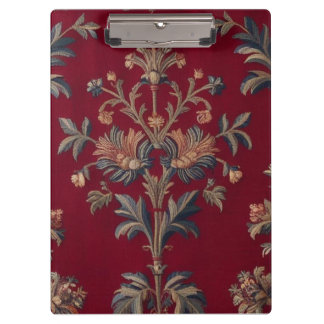 Carpeta De Pinza Sac broderie medievale fleurie en rouge bordeaux