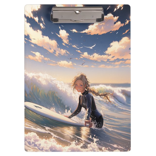 Carpeta De Pinza Salir a coger una ola (Anverso)