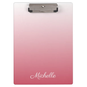Carpeta De Pinza Salmón oscuro degradado personalizado de color ros