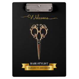 Carpeta De Pinza Salón de belleza con estilo de pelo profesional