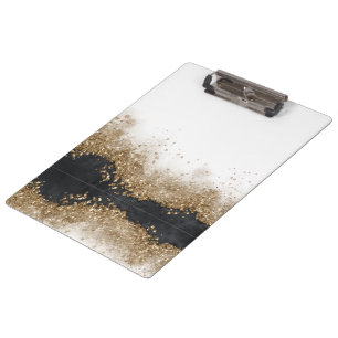 Carpeta De Pinza Salón de Estilistas Gold & Black