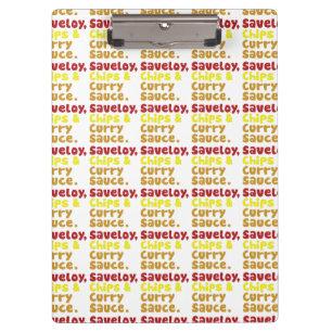 Carpeta De Pinza Salsa de salchichas y salsa de curry.