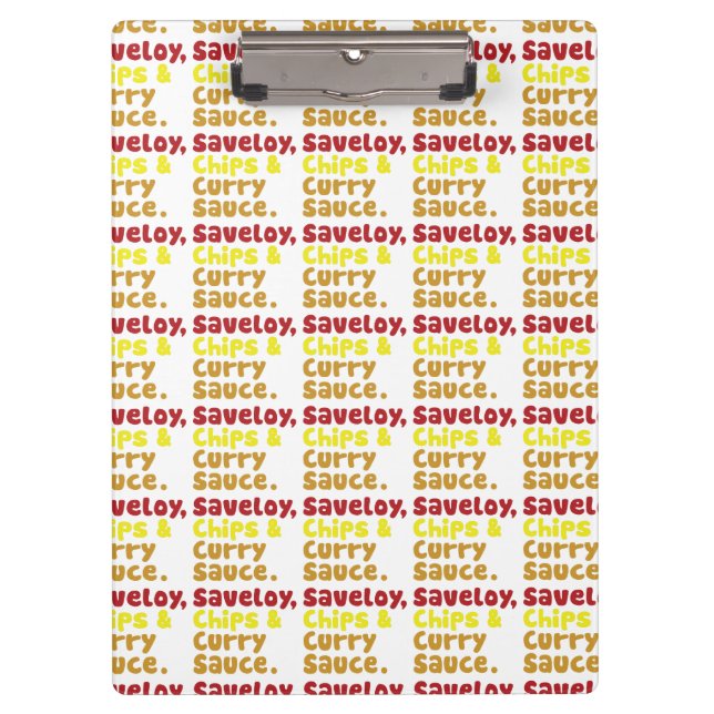 Carpeta De Pinza Salsa de salchichas y salsa de curry. (Anverso)