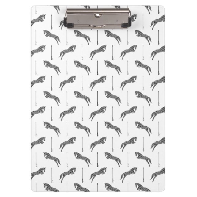 Carpeta De Pinza Saltando Caballo | Caballo Scribble | Entrenador d (Anverso)