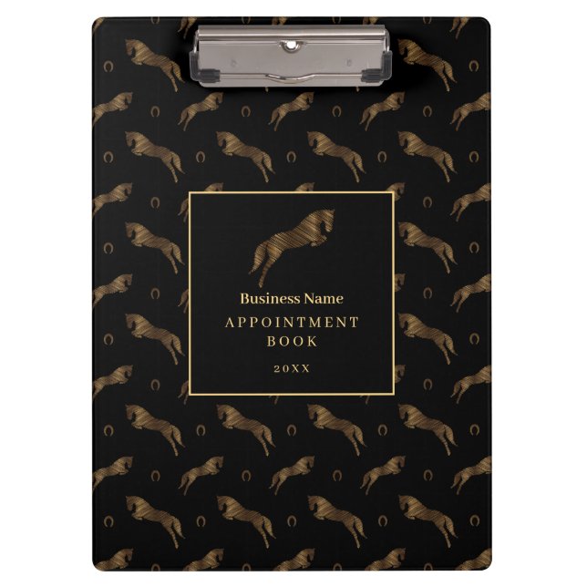 Carpeta De Pinza Saltando Caballo | Caballo Scribble | Entrenador d (Anverso)