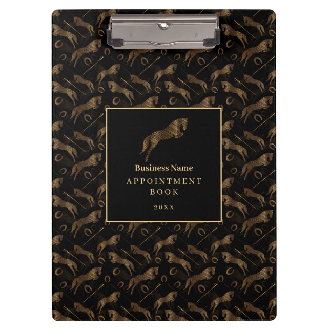 Carpeta De Pinza Saltando Caballo | Caballo Scribble | Entrenador d (Anverso)
